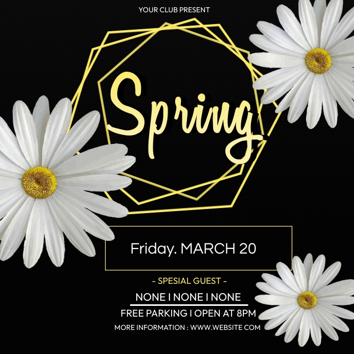 Template Spring | PosterMyWall