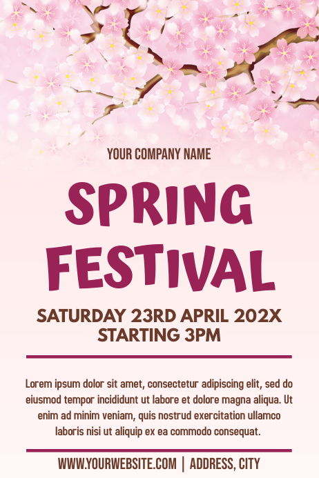 Template spring festival | PosterMyWall
