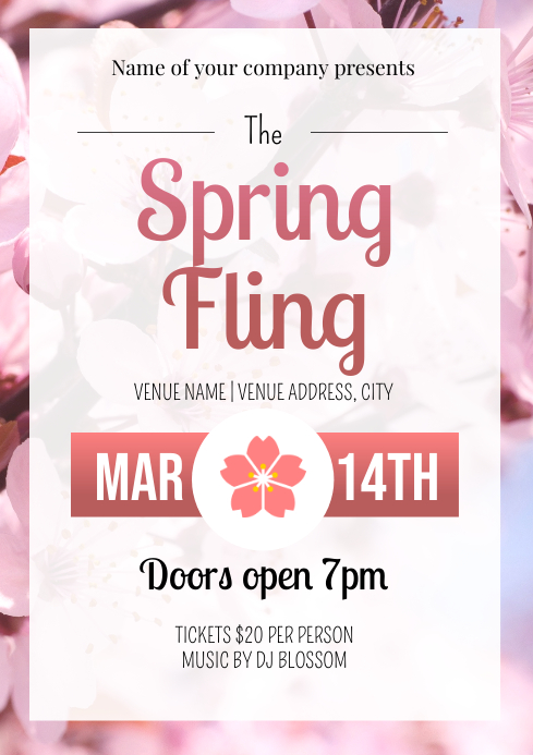 Template spring fling | PosterMyWall