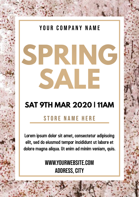 Modèle Template spring retail | PosterMyWall