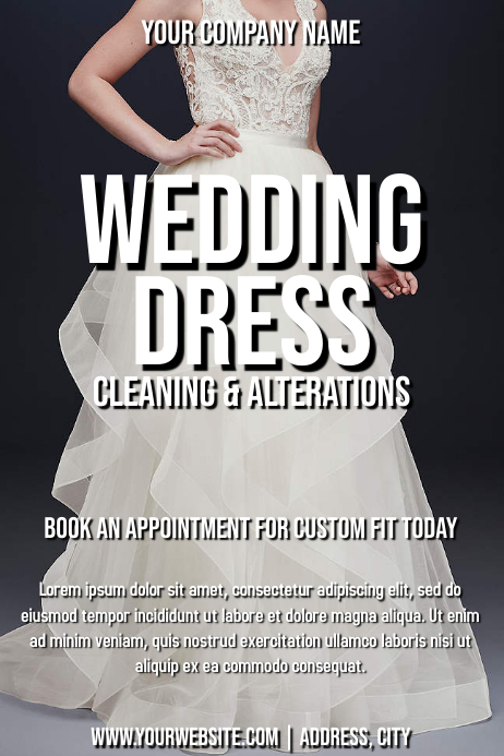 Template tailor wedding dress | PosterMyWall Template tailor wedding dress | PosterMyWall