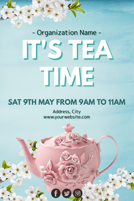 Template tea | PosterMyWall