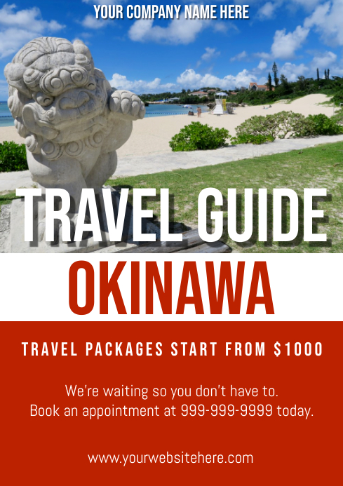 Template travel japan okinawa A4