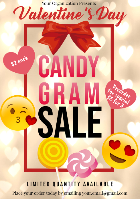 Valentines Day Candy Poster