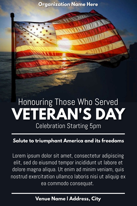Copy of Template veteran's day | PosterMyWall