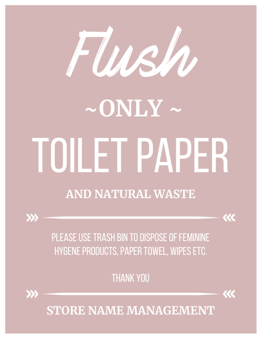 Template Washroom PosterMyWall