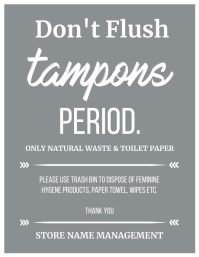 Template Washroom PosterMyWall