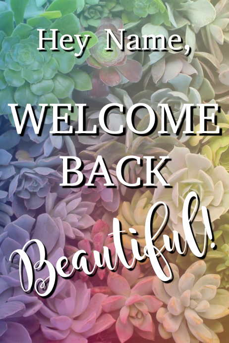 Template welcome back | PosterMyWall