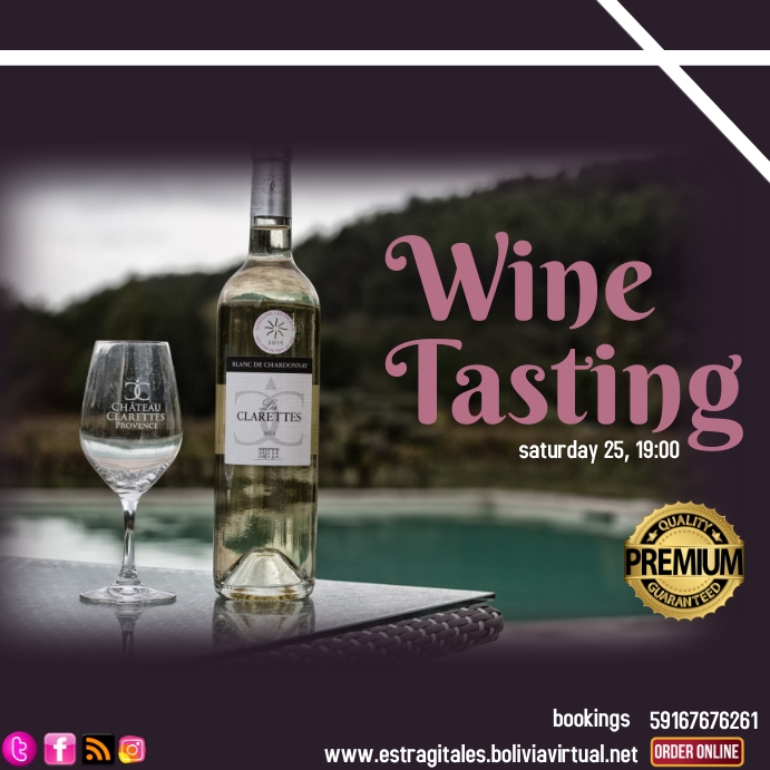 template wine Instagram Post