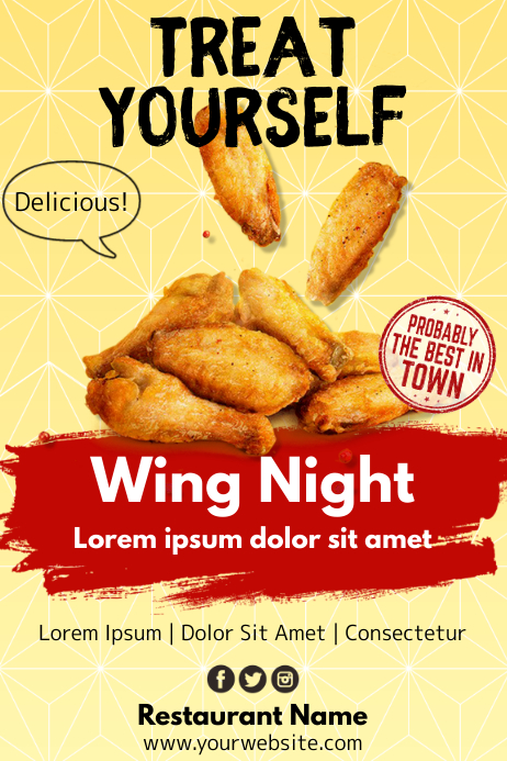 Wing Design Ad Template wings | PosterMyWall