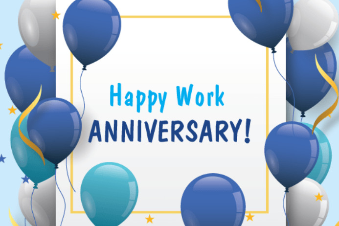 template work anniversary elegant, the best Plakat