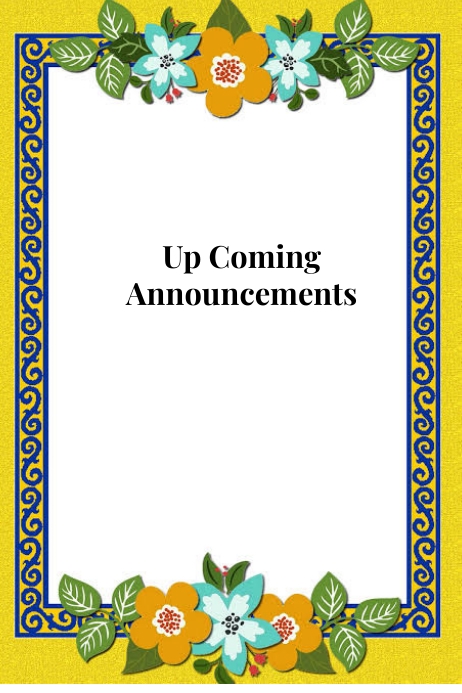 Templates announcements Plakat