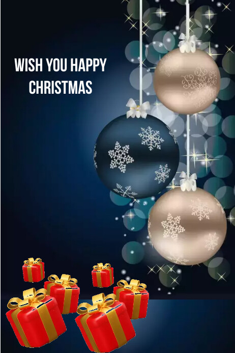 Templates announcements greeting Christmas | PosterMyWall