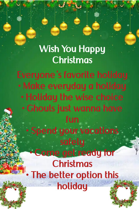 Templates announcements greeting Christmas | PosterMyWall