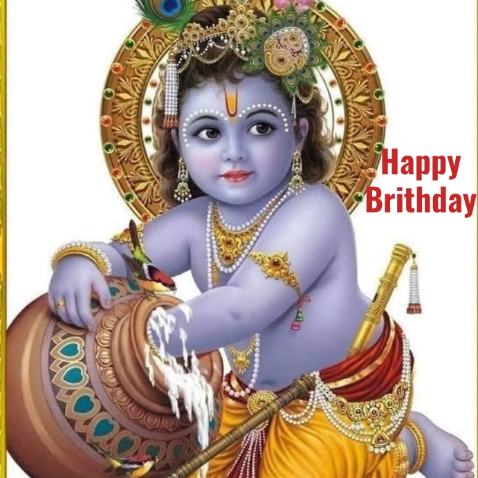 Templates announcements Krishna Janmashtami Instagram Post