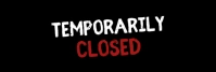 Temporarily Closed Corona Prevention banner template
