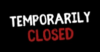 Temporarily Closed Corona Prevention banner Imagem partilhada do Facebook template