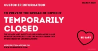 Temporarily Closed Shop Store Office Info Facebook Shared Image template