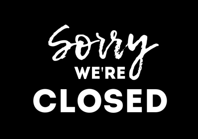 Copy of Temporarily Closed Shop Store Office Info | PosterMyWall