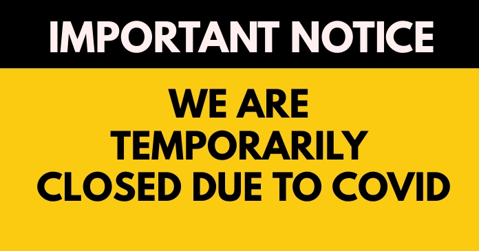 temporary closed Template | PosterMyWall
