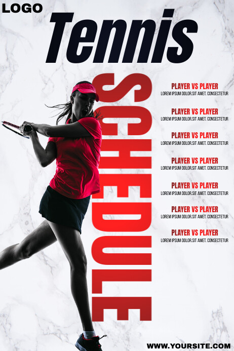 Tennis Template | PosterMyWall
