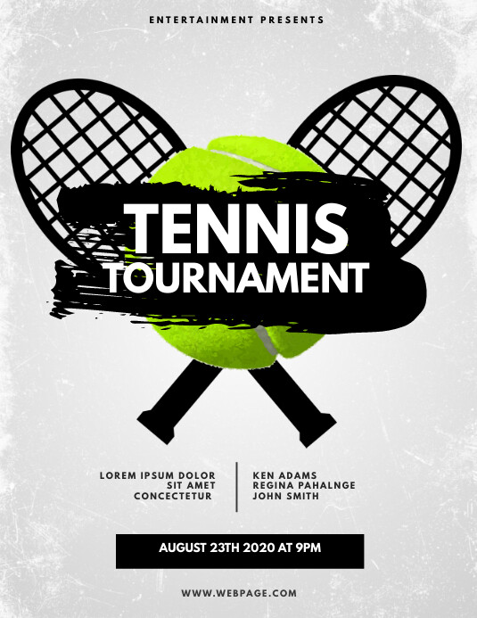 Copy of Tennis Flyer Template PosterMyWall
