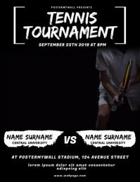 Tennis Game Flyer Video Design Template