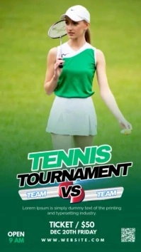 Tennis Instagram Story Instagram-verhaal template