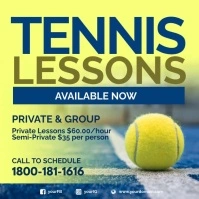 Tennis Lessons Instagram Template