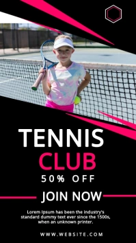 TENNIS POSTER TEMPLATE Instagram Story