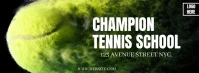 Tennis School Facebook Cover Template