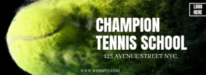 Tennis School Facebook Cover Template