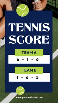 Tennis Score Board Ad Template Instagram Story