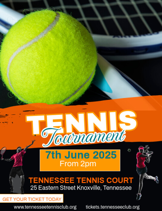 Tennis Tournament Ad Flyer Template | PosterMyWall
