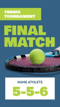 Tennis Tournament Ad Template Instagram Story