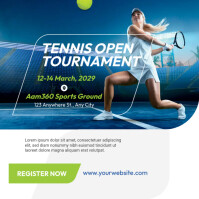 Tennis Tournament Ad Template Instagram Plasing