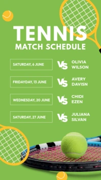 Tennis Tournament Ad Template Instagram Story