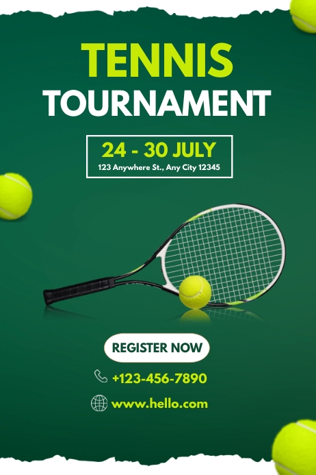 Tennis Tournament Template | PosterMyWall