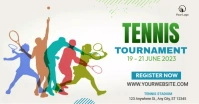 Tennis Tournament Facebook Shared Image template
