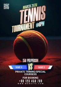 Tennis Tournament Flyer Template A1
