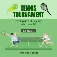 tennis tournament template Square (1:1)