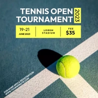 tennis tournament template Instagram Post