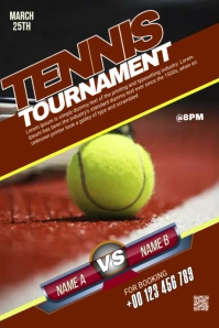 Tennis Tournament Template Gráfico de Tumblr