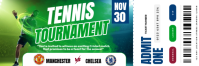Tennis Tournament Ticket Email Header template