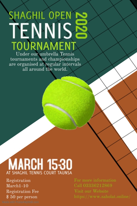 Copy of Tennis | PosterMyWall