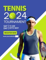 tennis14 Flyer (US Letter) template
