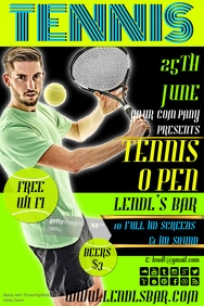 tennis flyer template free