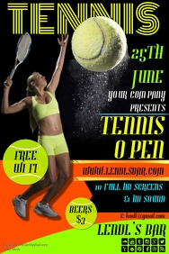 60 customizable design templates for tennis postermywall tennis flyer template free