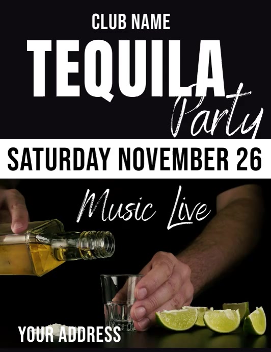 TEQUILA (1) Flyer (US Letter) template