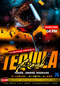Hitam Tequila Bash Event A5 Template